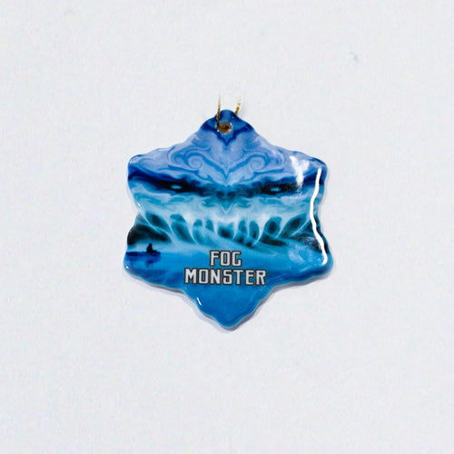 Ceramic Fog Monster Snowflake Ornament