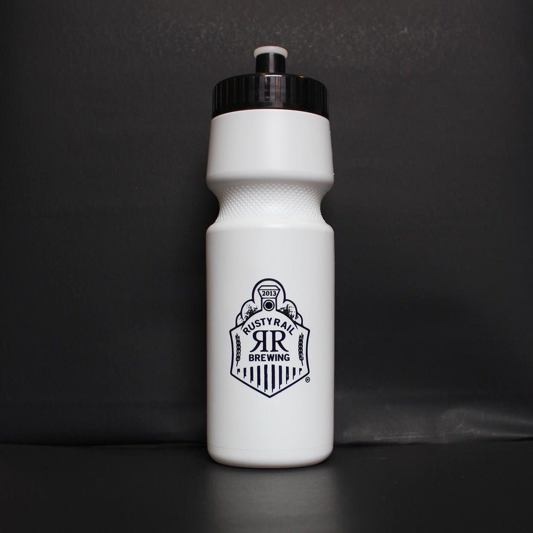 White Logo Water Bottle